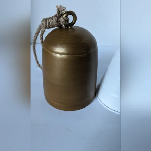 Target Bullseye Playground Christmas Bell Set Of White & Bronze Farmhouse Bells - Picture 6 of 11